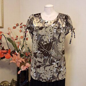 NEW Women’s Floral Printed Lined Tunic Well Tailored Quality Summer Blouse Top